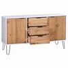 vidaXL Dressoir New York 130,6 x 43 x 73,6 cm Massief grenenhout
