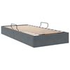 vidaXL Opslag bed met matras Donkergrijs 90 x 190 cm Fluweel