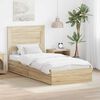 vidaXL Opslag bed met hoofdeinde Sonoma Eiken 75 x 190 cm Bewerkt hout