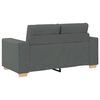 vidaXL Loveseat bank 120 cm stof donkergrijs