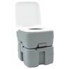 vidaXL Camping Toilet Set 2 pcs Grijs 50,5 x 33 x 103 cm