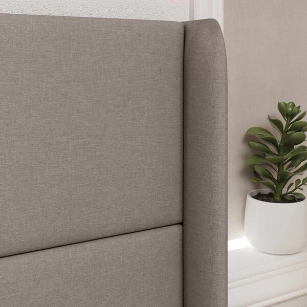 vidaXL Hoofdbord oor Taupe 80 x 16 x 4 cm Stof