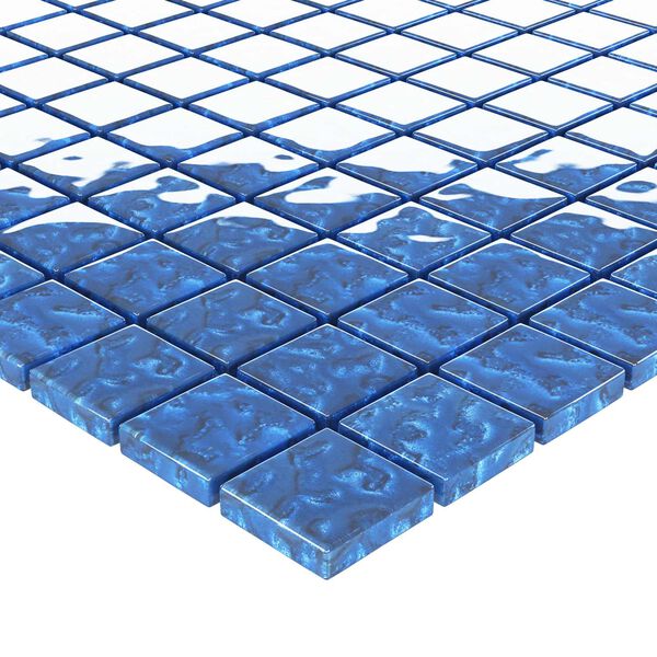 vidaXL Moza&iuml;ek Tegel 11 pcs Blauw 50 x 50 cm Glas