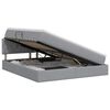 vidaXL Opbergbed met matras Lichtgrijs 140 x 190 cm fluweel