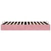 vidaXL Bedframe zonder matras 120x190 cm fluweel roze