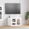 vidaXL TV-kast Hoogglans wit 60 x 35 x 40 cm Bewerkt hout