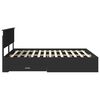 vidaXL Bedframe met hoofdeinde Zwart 160 x 200 cm Bewerkt hout