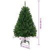 vidaXL Kunstkerstboom met 150 LED Groen 150 cm PVC en Metaal