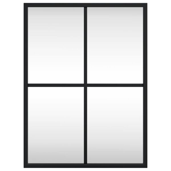 vidaXL Wandspiegel rechthoekig 30x40 cm ijzer zwart