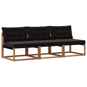 vidaXL 3 Stuk Buiten Midden Sofa Massief Acaciahout Naturel