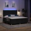 vidaXL LED Box Spring Bed met matras Zwart 180 x 200 cm Stof