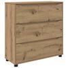 vidaXL Opbergkast 80 x 31 x 81 cm Bewerkt hout Artisan Eiken