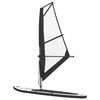 vidaXL Stand Up Paddleboard opblaasbaar met zeilset zwart en wit