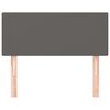 vidaXL Hoofdbord 100x5x78/88 cm kunstleer grijs