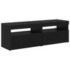 vidaXL TV-kast 2 pcs Zwart Eiken 60 x 35 x 40 cm Bewerkt hout
