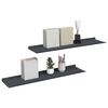 vidaXL Drijvende plank 2 pcs Antraciet 80 x 18 x 2,5 cm Staal