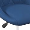 vidaXL Eetkamerstoelen draaibaar 4 st fluweel blauw