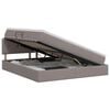 vidaXL Opbergbed met matras met hoofdeinde Taupe 140 x 200 cm fluweel