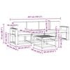vidaXL Buiten bankenset 5 pcs Natuurlijk en Beige Massief Acaciahout