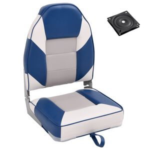 vidaXL 2-delige Bootstoelenset met hoge rugleuning inklapbaar