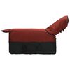 vidaXL Paardendeken Bordeaux en Zwart 125 cm Polyester