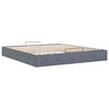 vidaXL Ottoman bedframe zonder matras 200x200 cm fluweel donkergrijs