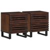 vidaXL Nachtkastjes 2 st 40x34x46 cm massief mangohout