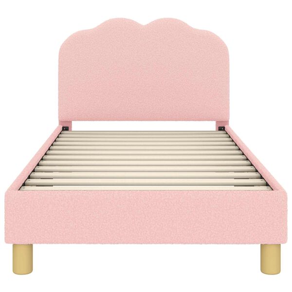vidaXL Bedframe voor kinderen met hoofdbord Roze 80 x 160 cm