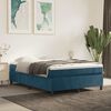 vidaXL Boxspring bed 140x200 cm fluweel donkerblauw