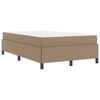vidaXL Bedframe met matras Cappuccino 120 x 200 cm Stof