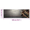 vidaXL Keukenmat wasbaar wijnflesprint 60x180 cm fluweel