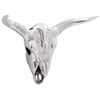 vidaXL Bullschedel Zilver 49 x 10 x 36 cm Aluminium