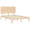 vidaXL Bedframe met hoofdbord massief hout