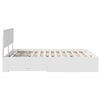 vidaXL Bedframe met hoofdeinde met lade Wit 150 x 200 cm Bewerkt hout