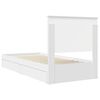 vidaXL Opslag bed met hoofdeinde met lade Wit 75 x 190 cm Bewerkt hout
