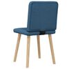vidaXL Eetkamerstoelen 2 st stof blauw