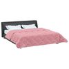 vidaXL Winter Dekbed Roze 220 x 240 cm Microfiber en Teddy fleece