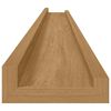 vidaXL Wandplank met plank 4 pcs Bruin 115 x 9 x 3 cm Bewerkt hout