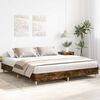vidaXL Bedframe zonder matras hout gerookt eikenkleurig 160x200 cm