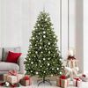 vidaXL Kunstkerstboom met 300 LED Groen 210 cm PVC en Metaal