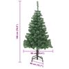 vidaXL Kerstboom met 300 LED met standaard Groen 180 cm PVC
