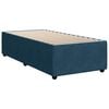vidaXL Boxspring met matras fluweel donkerblauw 80x200 cm
