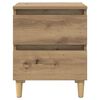 vidaXL Bedkast met lade Artisan Eiken 40 x 35 x 50 cm Bewerkt hout