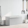 vidaXL Tuinbox 129x67x65 cm grijs