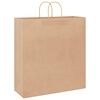 vidaXL Papieren zakken 50 st met hengsels 45x17x48 cm bruin