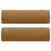 vidaXL Sierkussens 2 st 15x50 cm fluweel bruin