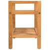 vidaXL Schoenenrek met 2 schappen 50x27x40 cm massief eikenhout
