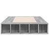 vidaXL Bedframe bewerkt hout grijs sonoma eikenkleurig 90x200 cm