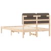 vidaXL Bedframe met Gevoerd Hoofdgedeelte Taupe 120 x 200 cm