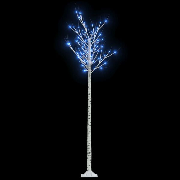 vidaXL Kerstboom wilg met 200 blauwe LED's binnen en buiten 2,2 m